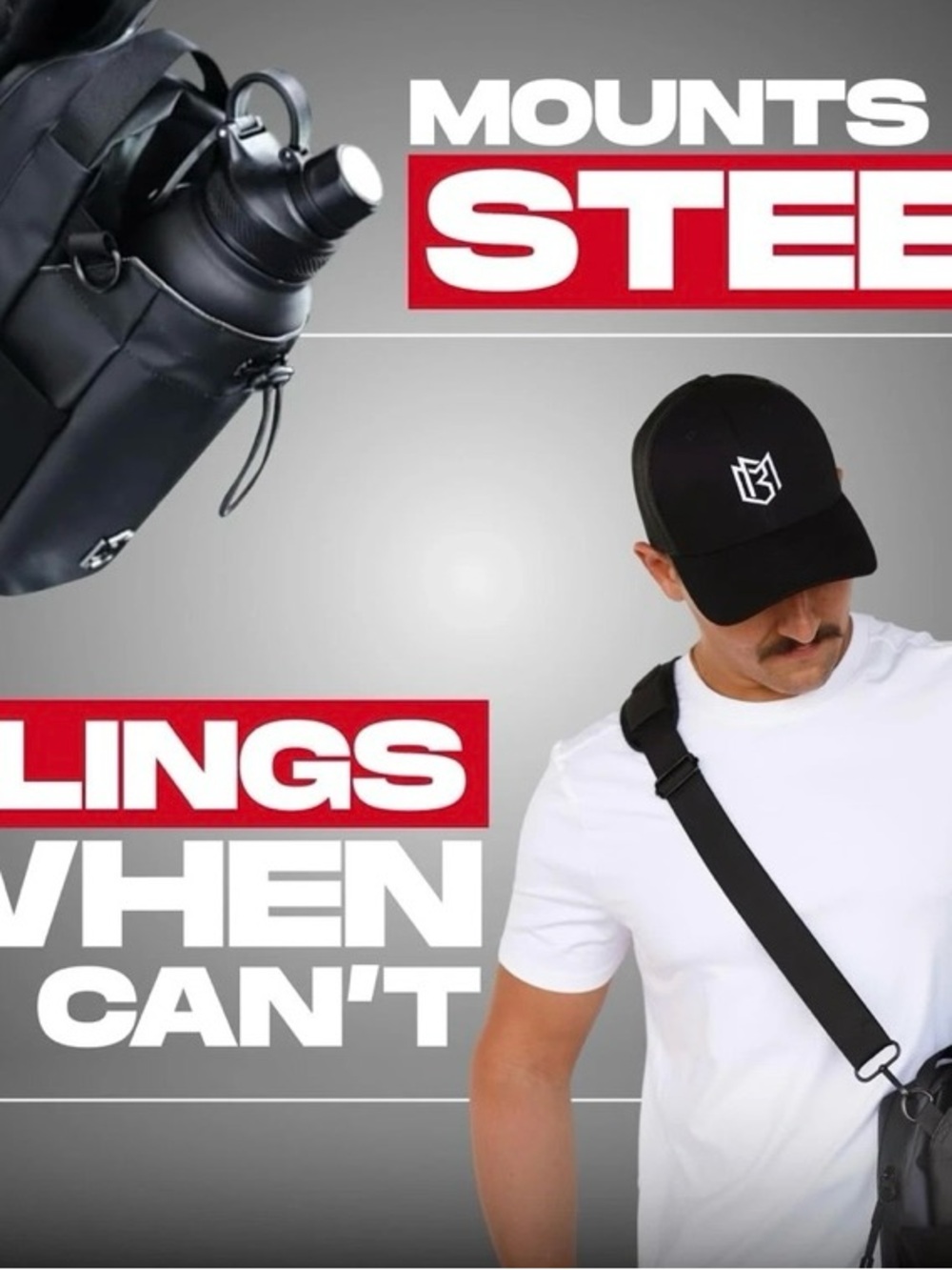 BNWNT 46 oz Magnetic Sling Gym bag